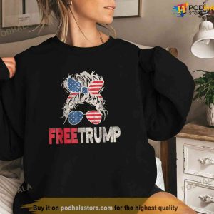 Free Trump Pro Trump 2024 Republican Support For Freedom Free Trump Shirt 3