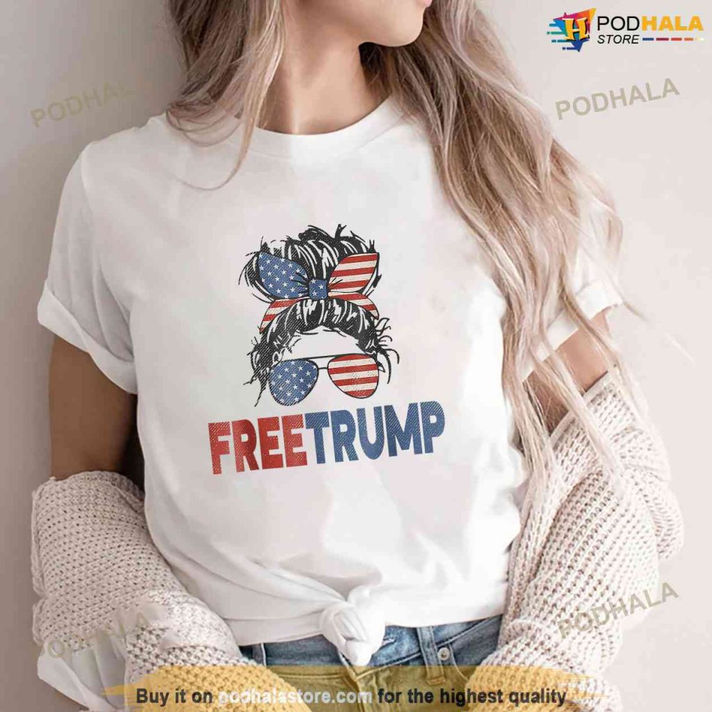 Free Trump Pro Trump 2024 Republican Support For Freedom Shirt