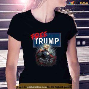 Free Trump Protest Political Support Election Activist Funny Free Trump Shirt 2