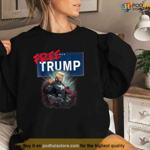Free Trump Protest Political Support Election Activist Funny Free Trump Shirt 3