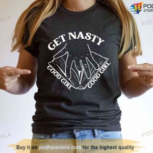 Get Nasty Good Girl Russ Shirt, Funny Reading Shirt, Spicy Book Lover Tee