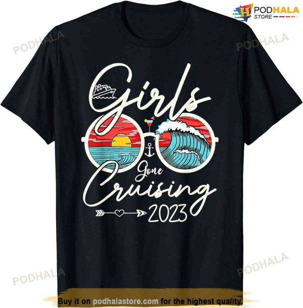 Girls Gone Cruising 2023 Girls Matching Women Cruise Squad T-shirt