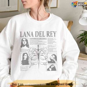 Happiness Is A Butterfly Shirt, Lana Del Rey Tour Merch, Norman Rockwell Album Shirt