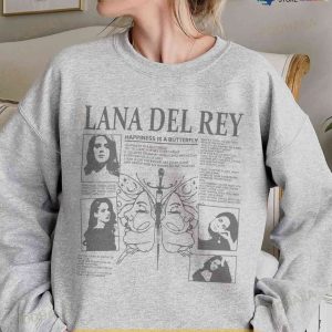 Happiness Is A Butterfly Shirt Lana Del Rey Tour Merch Norman Rockwell Album Tee