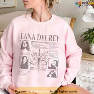 Happiness Is A Butterfly Shirt Lana Del Rey Tour Merch Norman Rockwell Album Tshirt