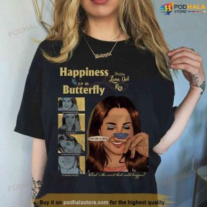 Happiness Is A Butterfly Shirt, Lana Del Rey UO Exclusive Album Shirt