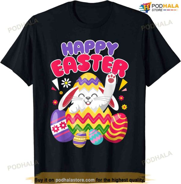 Happy Easter Bunny Easter Eggs Cute Easter Shirt