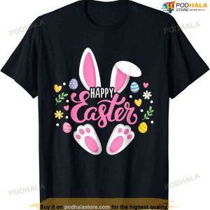 Happy Easter Bunny Rabbit Face Funny Easter Day Shirt