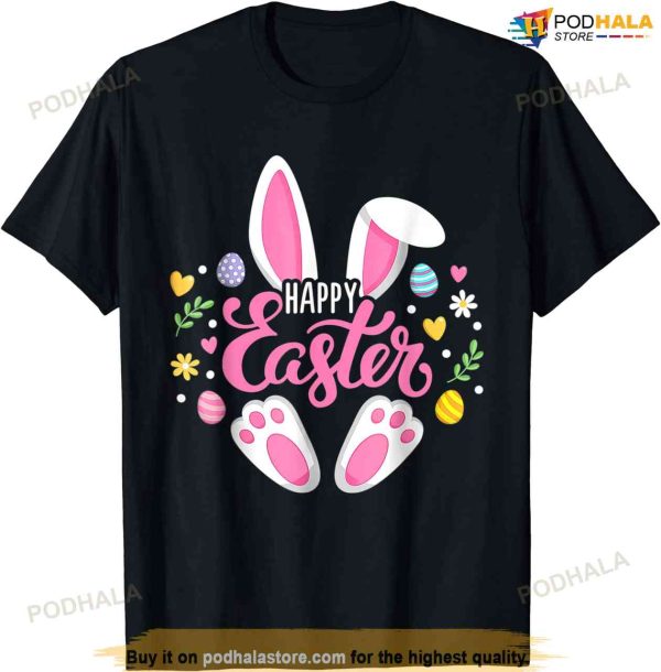 Happy Easter Bunny Rabbit Face Funny Easter Day Shirt