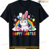 Happy Easter Cute Unicorn Wearing Bunny Ears Easter Eggs Cute Easter Shirt