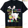 Happy Eastrawr T Rex Easter Bunny Dinosaur Eggs Boys Kids Funny Easter Shirt