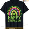 Happy St Saint Patrick's Day Rainbow Girls Kids T-shirt