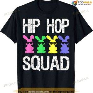 Hip Hop Squad Funny Easter Bunny Boys Girls Kids Funny Easter Shirt
