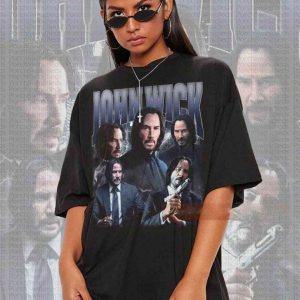 John Wick Vintage Shirt, Keanu John Wick Retro 90s Movie T-Shirt