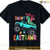 Kids Happy Eastrawr Funny Easter Trex Monster Truck Toddler Boys T-shirt