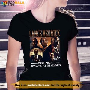 Lance Beddick Shirt, Rip Lenged 1962-2023 Thanks You For The Memories Tee