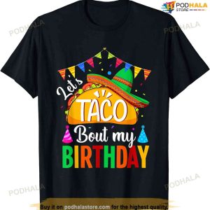 Let's Taco 'bout My Birthday Cinco De Mayo Tacos Boys Kids T-shirt