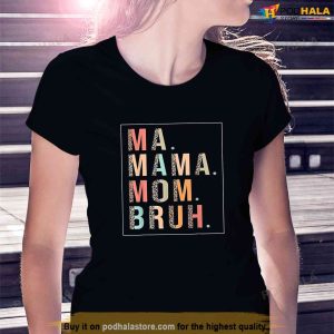 Ma Mama Mom Bruh Mother Mommy Tee Leopard Mothers Day Women Shirt