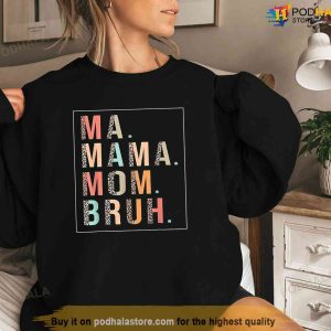 Ma Mama Mom Bruh Mother Mommy Tee Leopard Mothers Day Women Tshirt 2 1