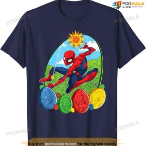 Marvel Spider-man And Villains Easter Egg Funny Easter Shirt