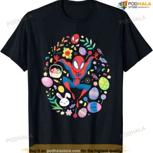 Marvel Spider-man Cartoon Easter Egg Funny Easter Shirt