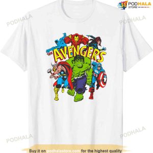 Mens Marvel Avengers Comic Heroes T-shirt