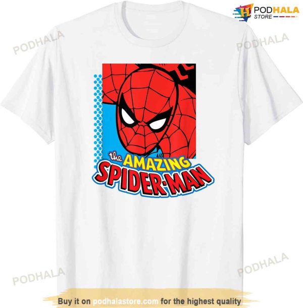 Mens Marvel The Amazing Spider-man Logo Portrait T-shirt