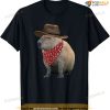 Mens Women Kids Cowboy Capybara Shirt Funny Howdy Capy T-shirt