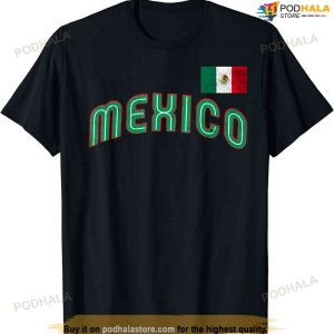 Mexican Baseball 2023 Player Mexico Pride Flag Baseball Tee T-shirt