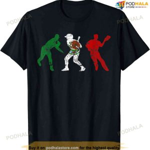 Mexico Baseball Flag Tshirt Mexican Vintage Beisbol Gift Tee