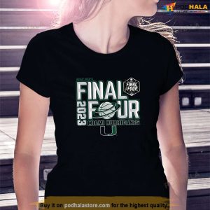 Miami Hurricanes Final Four 2023 Basketball Dunk TShirt NCAA Gift For Fans 1