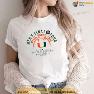 Miami Hurricanes Final Four 2023 Basketball Hoops Tshirt Ncaa Merch