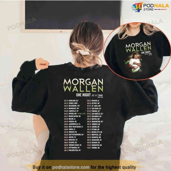 Morgan One Night At A Time Wallen’s World Tour 2023 Morgan Western TShirt