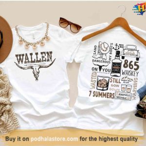 Retro 2 Sides Printed Morgan Wallen Tee Shirt, Morgan Wallen Merchandise -  Bring Your Ideas, Thoughts And Imaginations Into Reality Today