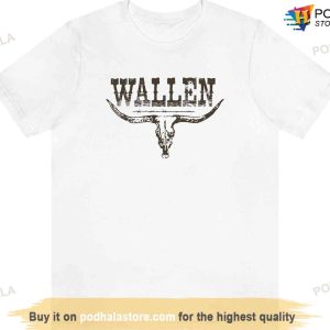 Morgan Wallen Shirt Western Cowboy Tee Country Music Double Sided Tshirt