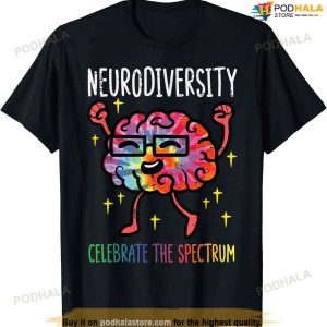 Neurodiversity Brain Autism Awareness Asd Adhd Men Women Kid T-shirt