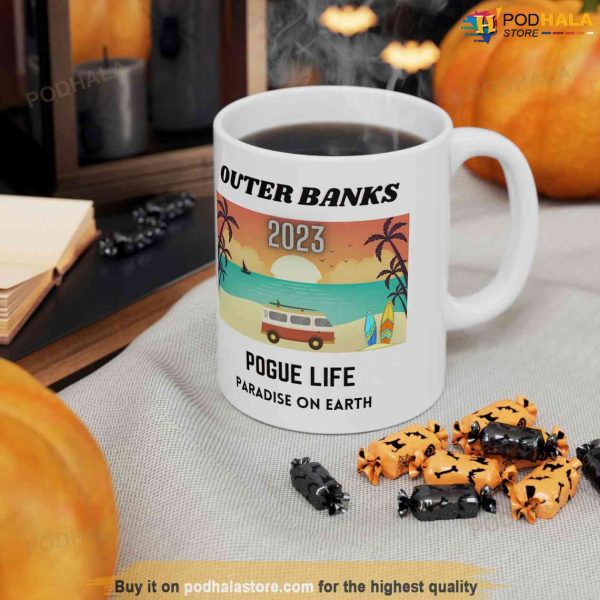 Outer Banks Pogue life 2023 Coffee Mug, Paradise on Earth Mug, OBX3 Coffee Mug
