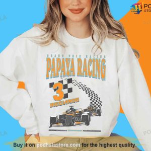 Papaya Racing 3 Daniel Ricciardo Sweatshirt, Formula Racing Gift