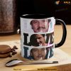 Pedro Pascal LOVE Coffee Mug, Cute Gift Mug, Hot Dad Mug