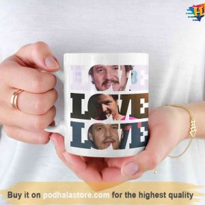 Pedro Pascal Love Coffee Mug Cute Gift Mug Hot Dad Mug 3