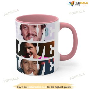 Pedro Pascal Love Coffee Mug Cute Gift Mug Hot Dad Mug 4
