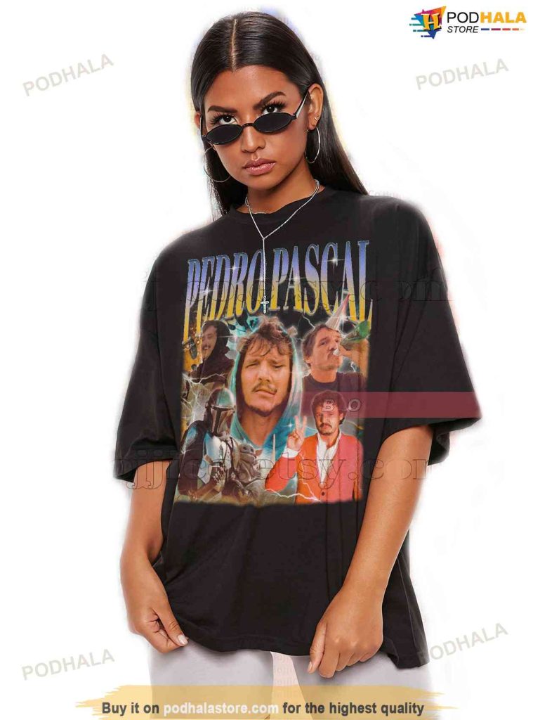 PEDRO PASCAL Shirt, Retro 90s Actor Pedro Pascal Shirt