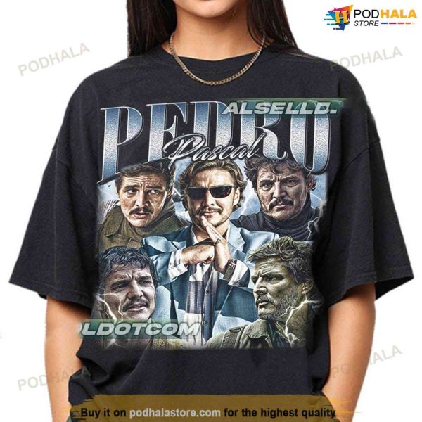 Pedro Pascal Vintage T-Shirt, Gift For Women and Man Fans