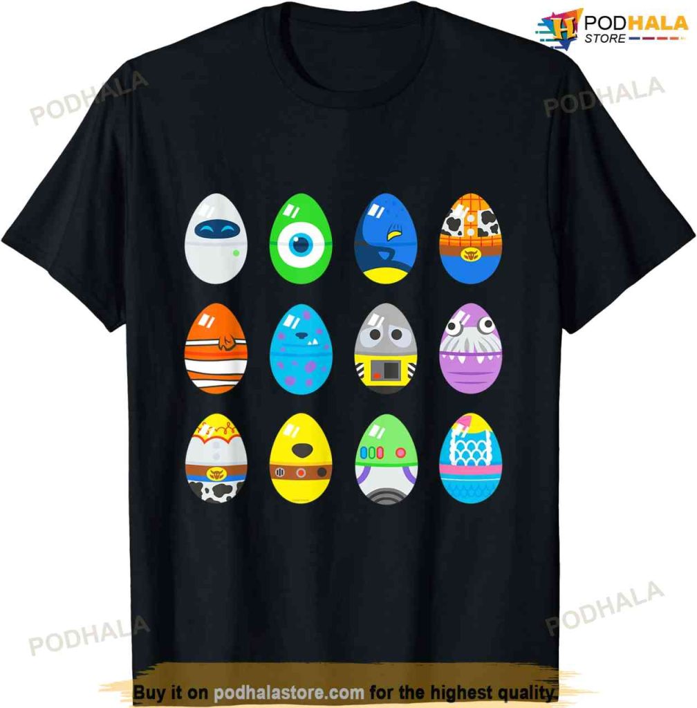 Pixar Classic Character Easter Eggs Easter Shirt