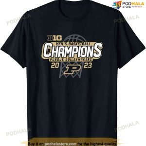Purdue Boilermakers Big Ten Champs Mens Basketball 2023 T-shirt