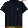 Small Cross Subtle Christian Minimalist Religious Faith T-shirt