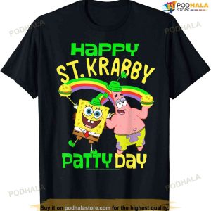 Spongebob Squarepants St. Patrick's Day St. Krabby Patty Day T-shirt