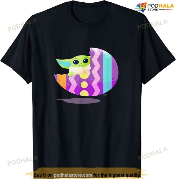 Star Wars The Mandalorian The Child Pastel Easter Eggs Funny Easter Shirt