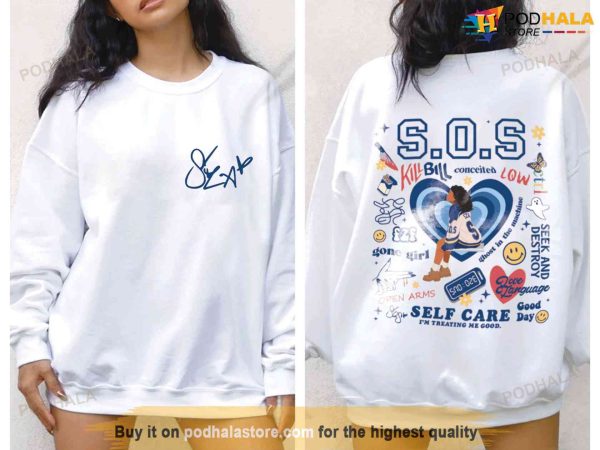 SZA SOS Full Tracklist Sweatshirt, Vintage SZA Shirt, Ghost At The Machine