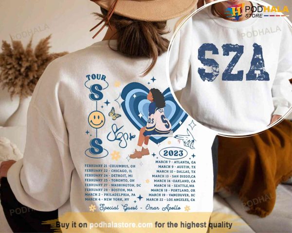 SZA Tour Sweatshirt, SOS Album Hoodie, SZA Tour 2023 shirt, Sza Merch